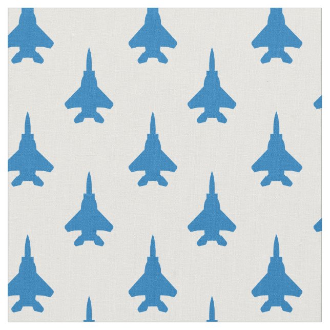 Tecido Padrão de Jato de Combatente F-15 Azul (Detalhe)