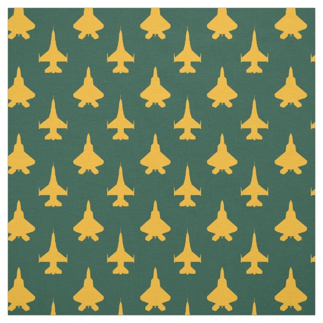 Tecido Padrão de Jato de Combatente F-16 e F-22 amarelo e (Modelo)