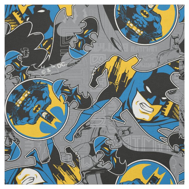 Tecido Padrão de Lançamento Total do Batman (Modelo)