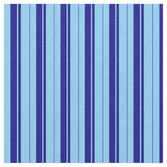 Tecido Padrão de linha azul e azul do céu claro (Detalhe)