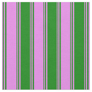 Tecido Padrão de linha/faixa violeta e verde