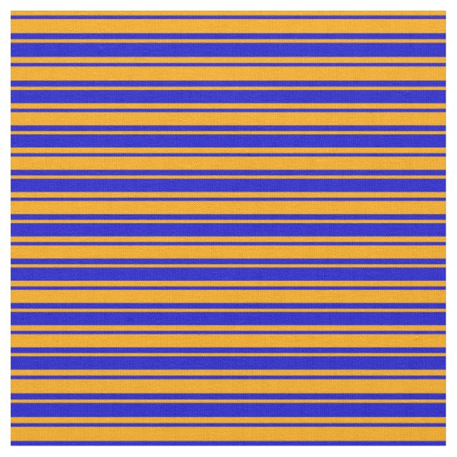 Tecido Padrão de linha/riscado azul e laranja (Detalhe)