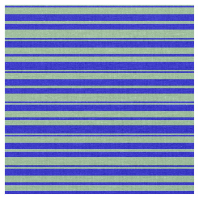 Tecido Padrão de linha verde e azul no mar escuro (Detalhe)