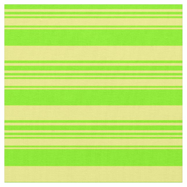 Tecido Padrão de Linhas Amarelas e Verde (Detalhe)