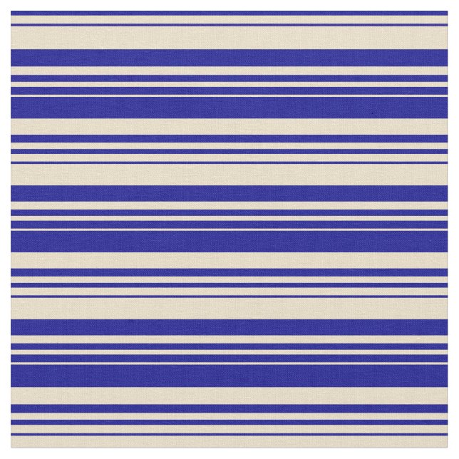 Tecido Padrão de Linhas Azuis Tan e Escuro (Detalhe)