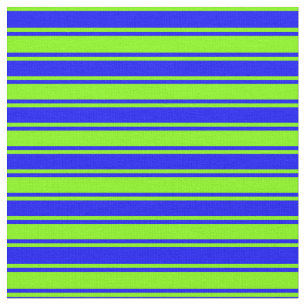 Tecido Padrão de Linhas Azul e Chartreuse