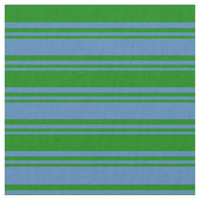 Tecido Padrão de Linhas Azul e Verde (Detalhe)