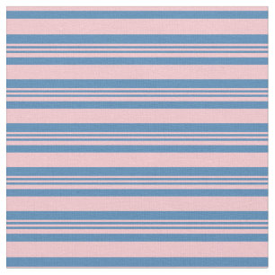 Tecido Padrão de Linhas Coloridas Azul e Rosa