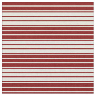 Tecido Padrão de Linhas Coloridas Beige & Maroon
