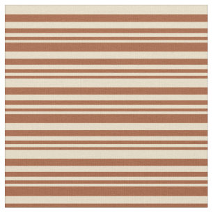 Tecido Padrão de Linhas Coloridas Siena e Tan