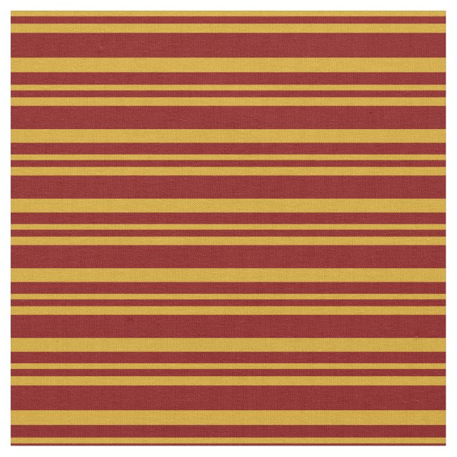 Tecido Padrão de Linhas de Goldenrodo e Maroon/Stripes (Detalhe)