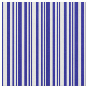 Tecido Padrão de Linhas/Faixa Azul Branco e Escuro