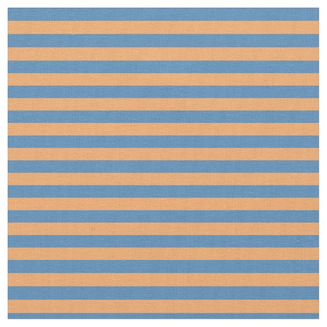 Tecido Padrão de Linhas/Faixa Azul e Marrom (Detalhe)