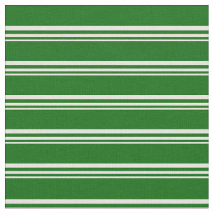 Tecido Padrão de Linhas/Faixa Verde Escuras e Certas