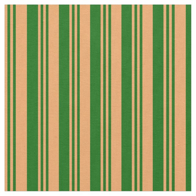 Tecido Padrão de Linhas/Faixa Verde Marrom e Escuro (Detalhe)