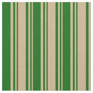 Tecido Padrão de Linhas/Faixa Verde Tan & Dark