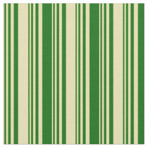 Tecido Padrão de Linhas/Faixa Verde Tan e Verde Escuro