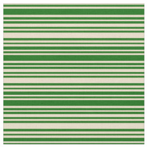 Tecido Padrão de Linhas/Faixa Verde Tan e Verde Escuro