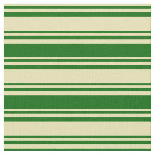 Tecido Padrão de Linhas/Faixa Verde Tan e Verde Escuro