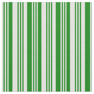 Tecido Padrão de linhas/faixas ciano claro e verde