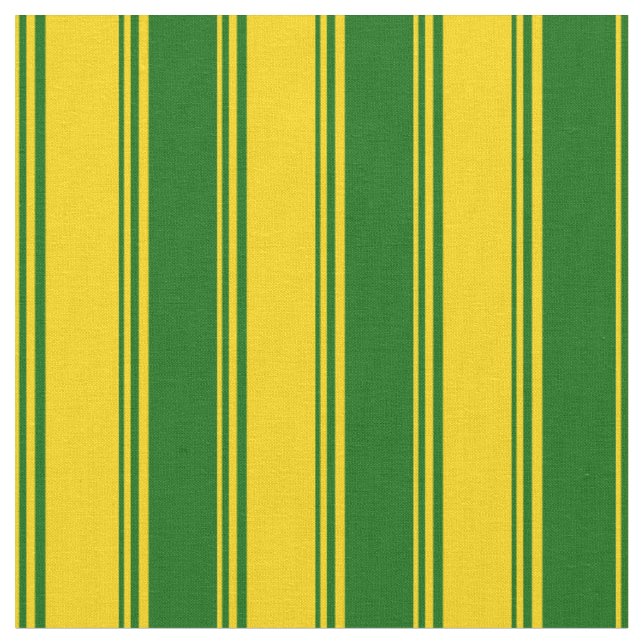 Tecido Padrão de Linhas/Listras Verde Amarelas e Escuras (Detalhe)
