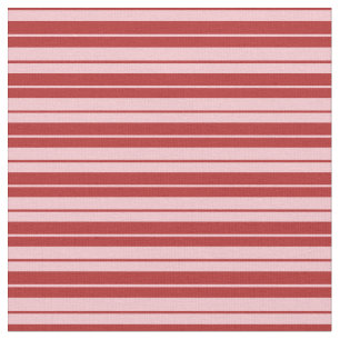 Tecido Padrão de Linhas/Listras Vermelhas e Rosa