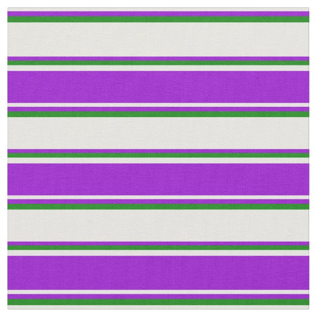 Tecido Padrão de Linhas/Listras Violetas e Verdes brancas (Detalhe)