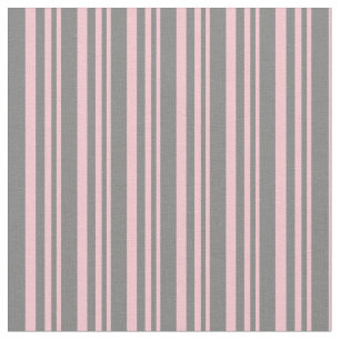 Tecido Padrão de Linhas Rosa e Cinza