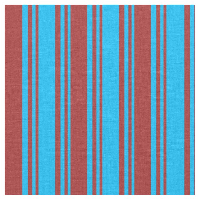 Tecido Padrão de Linhas/Stripes Azuis e Castanhos do Céu  (Detalhe)