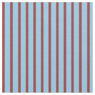Tecido Padrão de Linhas/Stripes Coloridas Castanho e Azul