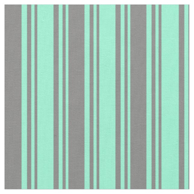 Tecido Padrão de Linhas/Stripes Coloridas de Aquamarina e (Detalhe)