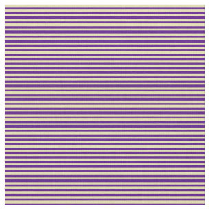 Tecido Padrão de Linhas/Stripes de Indigo e Tan
