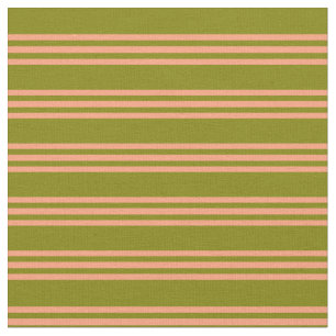 Tecido Padrão de Linhas/Stripes de Salmão Verde e Leve