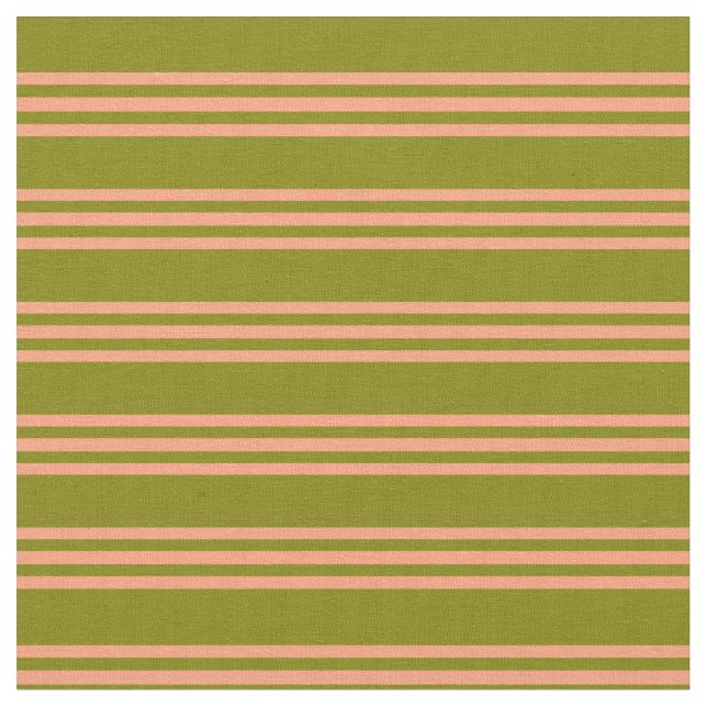 Tecido Padrão de Linhas/Stripes de Salmão Verde e Leve (Detalhe)