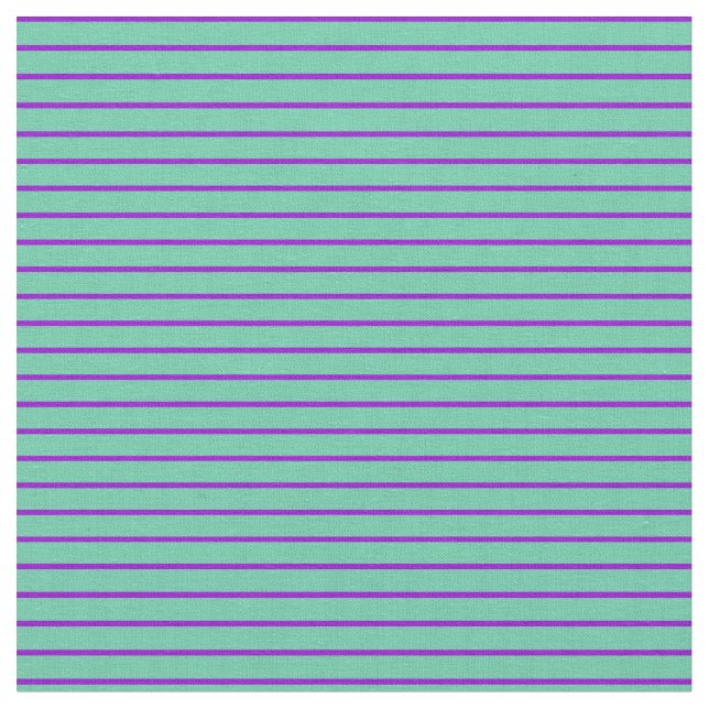 Tecido Padrão de Linhas/Stripes de Violeta Escuro e Aquam (Detalhe)
