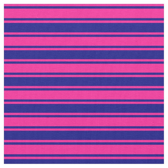 Tecido Padrão de Linhas/Stripes Rosa Azul e Profundo (Detalhe)