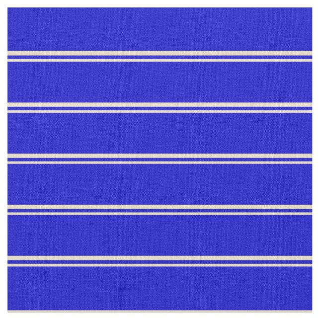 Tecido Padrão de Linhas/Stripes Tan e Azul (Detalhe)