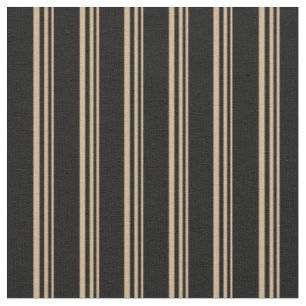 Tecido Padrão de Linhas Tan & Black/Stripes