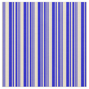 Tecido Padrão de Linhas Tan e Azul