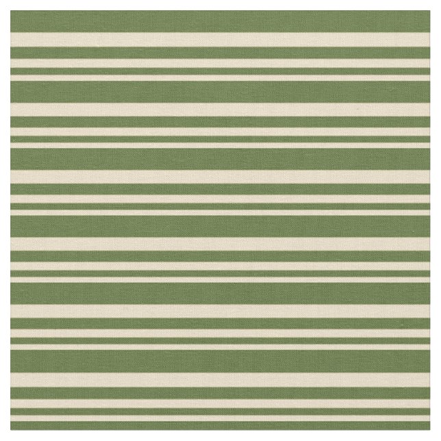 Tecido Padrão de Linhas Verde Azeitonas Tan & Dark (Detalhe)
