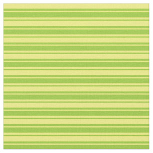 Tecido Padrão de Linhas Verde e Amarelo