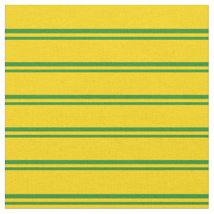 Tecido Padrão de Linhas Verde e Amarelo da Floresta