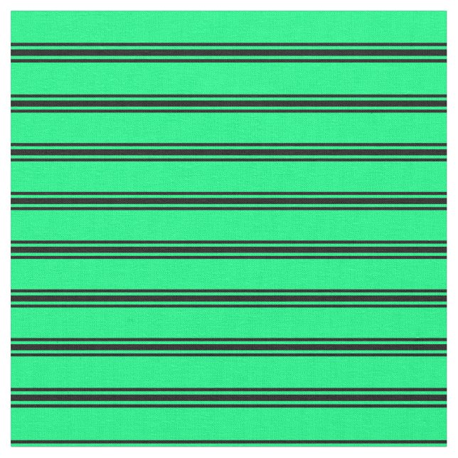 Tecido Padrão de Linhas Verde e Pretas (Detalhe)