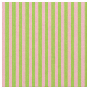 Tecido Padrão de Linhas Verde e Rosa claro