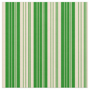 Tecido Padrão de Linhas Verde e Tan