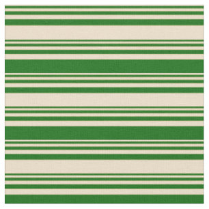 Tecido Padrão de Linhas Verde Tan e Escuro