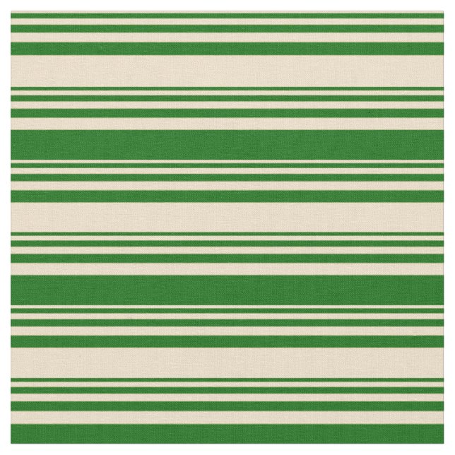 Tecido Padrão de Linhas Verde Tan e Escuro (Detalhe)