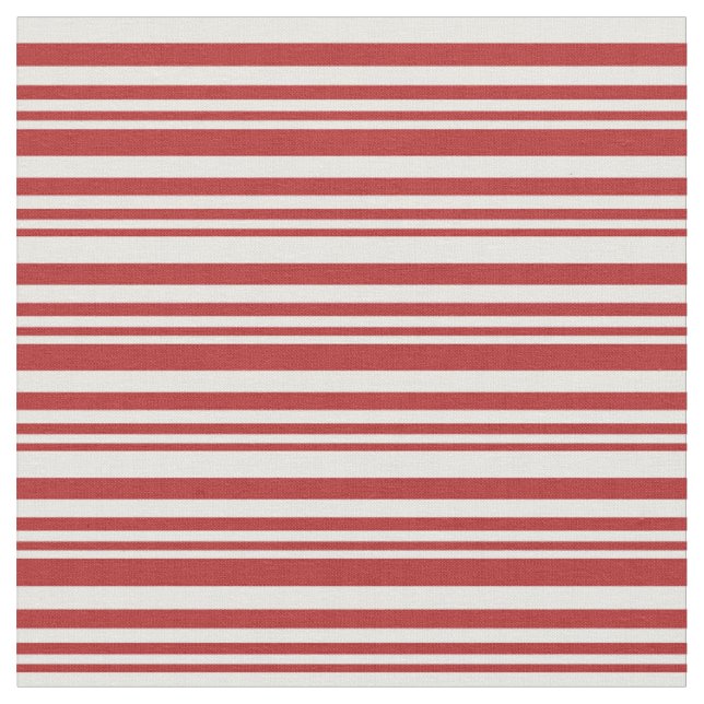 Tecido Padrão de Linhas Vermelhas e Brancas/Stripes (Detalhe)