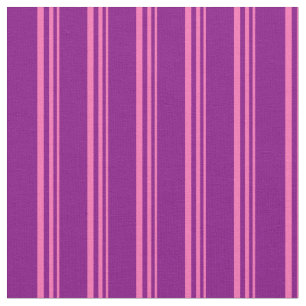 Tecido Padrão de Links/Striped Rosa-Quente e Roxo