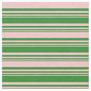 Tecido Padrão de Links Verde e Rosa Florestais